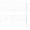 vidaXL Fence and Post Silver 4.92 x 82.02 ft Steel