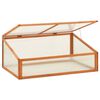 vidaXL Greenhouse Orange Solid firwood with PC board Medium