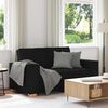 vidaXL 2-Seater Sofa Black 63.0"x30.7"x33.1" Fabric