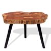 vidaXL Coffee Table Brown and black Solid Acacia wood and iron Medium
