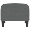 vidaXL Footstool Dark Grey 100% polyester, plywood Compact Footstool