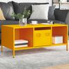 vidaXL Coffee Table Mustard Yellow Cold-rolled Steel Moderate