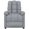 vidaXL Massage Chair Light Grey Fabric (100% polyester), Wood, Metal