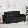 vidaXL 2-seater Sofa Black
