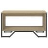 vidaXL Coffee Table Sonoma oak Engineered wood and metal Medium