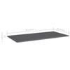 vidaXL Shelf Set of 8 High gloss grey Engineered wood 31.5x11.8x0.6 in