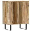 vidaXL Sideboard Natural wood Solid mango wood Size: 23.6 x 13.8 x 29.5 in