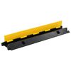 vidaXL Cable Protector Ramps 2 pcs 1 Channel Rubber 39.4 "