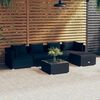 vidaXL Garden Lounge Set Black