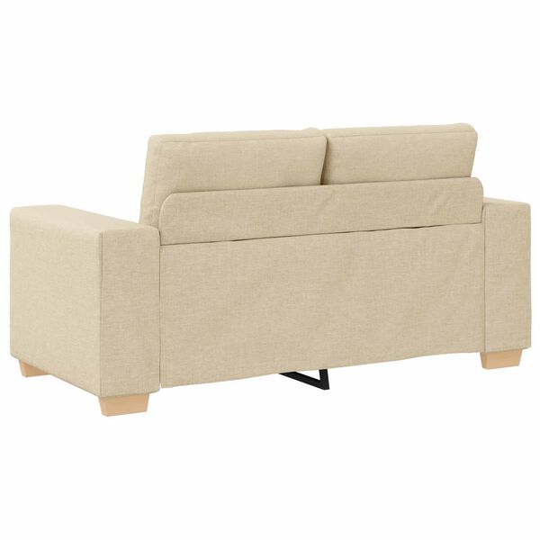 vidaXL Sofa Cream 62.99 x 30.31 x 32.28 in Fabric