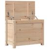 vidaXL Storage Box Natural Pine Solid Pine Wood 23.6 x 12.6 x 17.9 in
