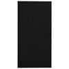 vidaXL Office Cabinet Black Steel Large Height-Adjustable Shelves