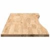 vidaXL Desk Top Natural Oak Solid Oak Wood 55.1in x 23.6in x 1.0in