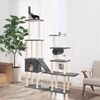 vidaXL Cat Tree Dark Grey Engineered Wood Extra Large Durable Cat Tree