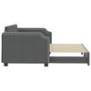 vidaXL Daybed With Trundle Dark gray