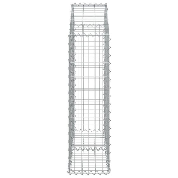 vidaXL Gabion Basket Silver Galvanized iron Large Decorative Inlays