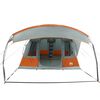 vidaXL Camping Tent Tunnel 5-Person Grey and Orange Waterproof