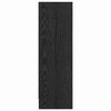 vidaXL Bookshelf Black Oak 31.50 x 9.45 x 29.92 in Engineered Wood