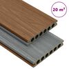 vidaXL WPC Decking Boards with Accessories Brown and Grey 65.6 '&sup2; 13.1 ' (8x149001)