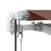 vidaXL Retractable Awning Brown