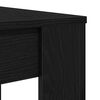 vidaXL Dining Table Black oak Engineered wood Medium Durable