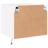 vidaXL Wall-mounted Bedside Cabinet White Engineered wood Medium