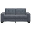 vidaXL Loveseat Sofa Dark Grey Velvet 2-Seater Stylish Design