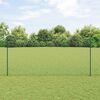 vidaXL Fence with Post Green 4.59 x 164.04 ft Steel and PVC