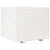 vidaXL Garden Planter White Solid Pine Wood 31.5 x 31.5 x 28.3 in