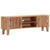 vidaXL TV Cabinet Natural Solid Acacia wood 51.2 x 11.8 x 17.7 in