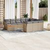 vidaXL Garden Sofa Set Mix Beige