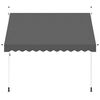 vidaXL Window Awning Anthracite Polyester with PU coating, Steel