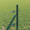 vidaXL Fence Post Green 82.02 x 1.64 ft (1.42 in mesh) Steel