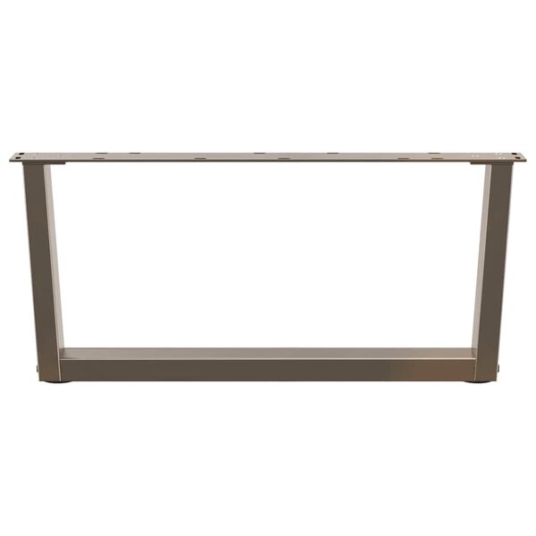 vidaXL Dining Table Leg Natural Steel Powder-Coated Steel Medium