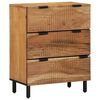 vidaXL Sideboard 3 pcs Brown 23.6" x 13" x 29.5" Solid Acacia wood