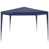 vidaXL Gazebo Blue Polyethylene, Steel Large Foldable Gazebo Square