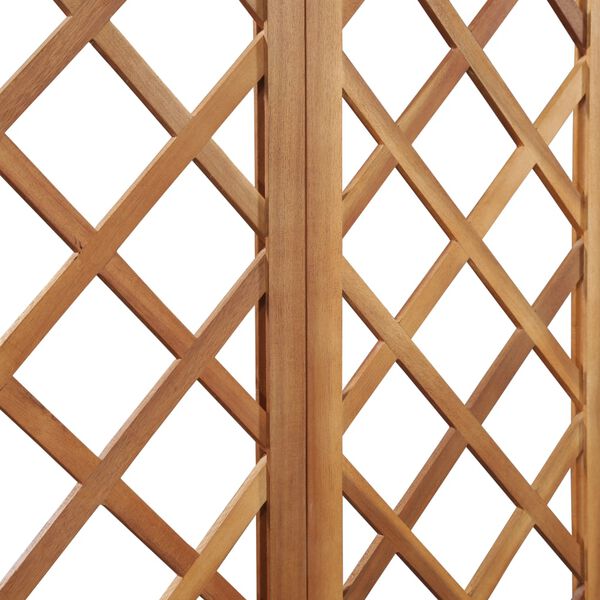 vidaXL Garden Planter with Bench and Trellis Solid Acacia Wood