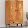 vidaXL Highboard 23.6"x13"x39.4" Solid Wood Acacia