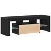 vidaXL TV Cabinet Black Oak 47.24 x 13.78 x 15.75 in Engineered Wood