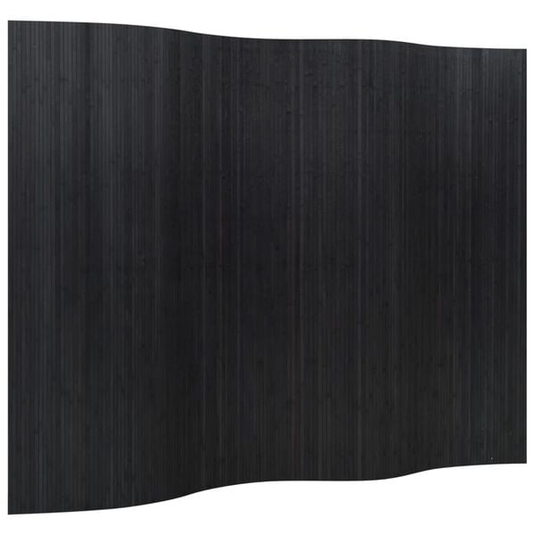 vidaXL Room Divider Black 65"x98.4" Bamboo