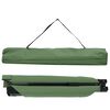 vidaXL Folding Camping Bed Manual 2 pcs Green 82.68 x 31.50 x 18.11 in