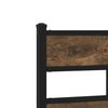 vidaXL Bed Frame Smoked oak Steel, Engineered wood Small Double