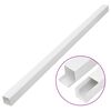 vidaXL Cable Trunking 1.3"x1.3" 32.8' PVC