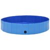 vidaXL Dog Swimming Pool Blue PVC Large Foldable Dog Swimming Pool