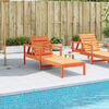 vidaXL Sun Lounger Wax brown Solid pine wood 78.5 x 24.4 x 21.7 in