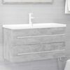 vidaXL Bathroom Furniture Set Concrete grey Engineered wood Medium