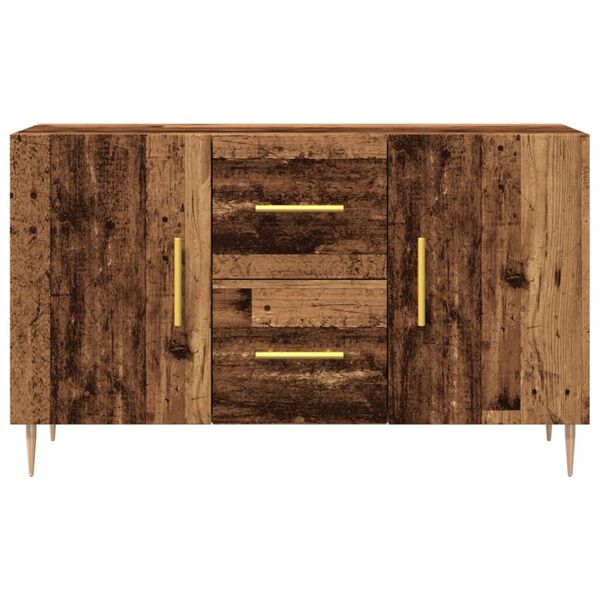 vidaXL Sideboard Old wood Engineered wood, Metal Standard Sideboard