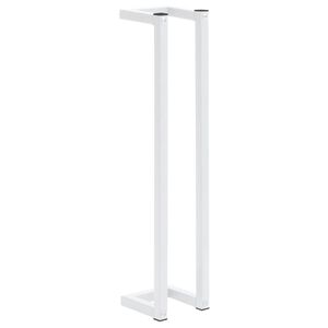 vidaXL Towel Rack White Steel Standard Size Modern Towel Rack