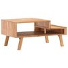vidaXL Coffee Table Natural wood Solid acacia wood 39.4 x 19.7 x 17.7 in
