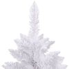 vidaXL Artificial Hinged Christmas Tree White PVC Extra Tall